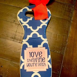 Wine bottle koozie carrier
